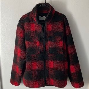 Topman fleece zip up jacket